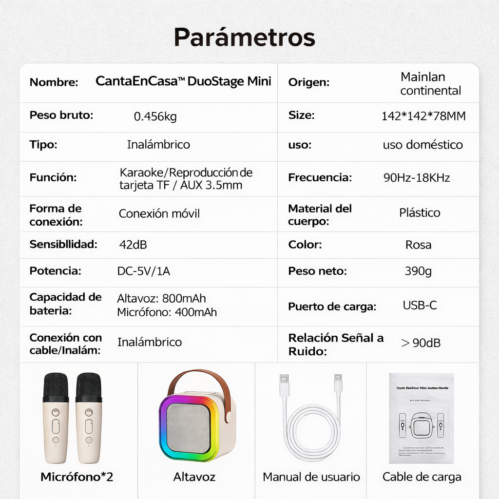 CantaEnCasa™ DuoStage Mini